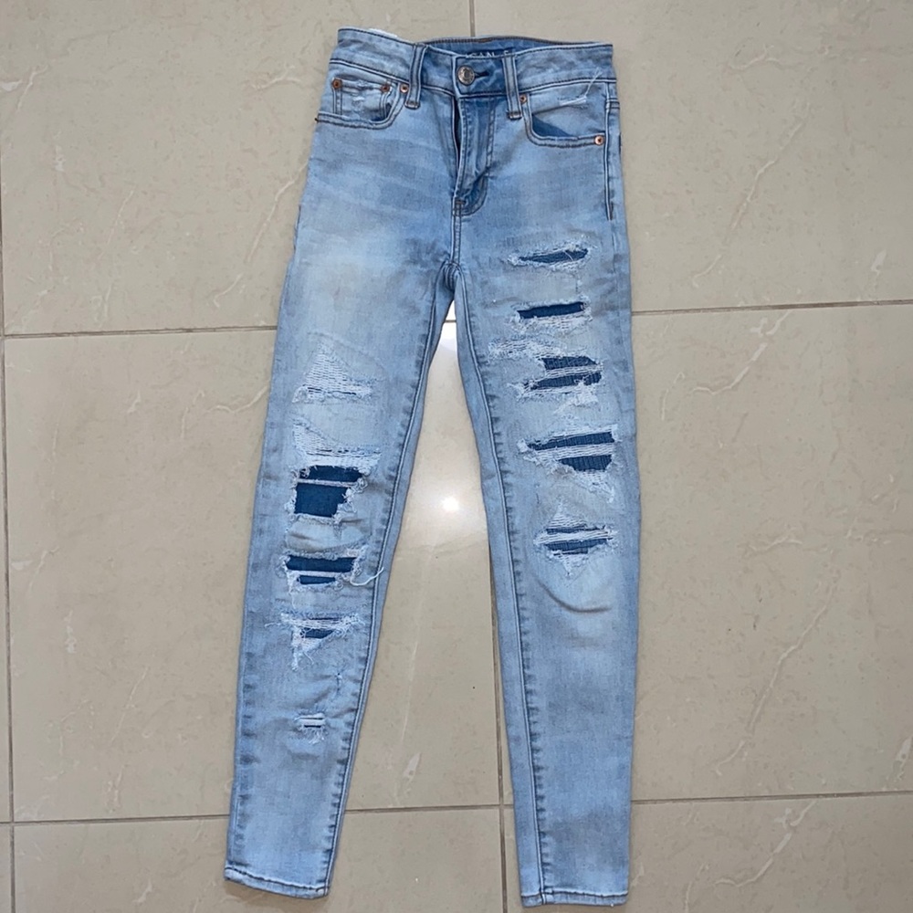 Women’s High Waisted Light Wash Skinny Jeans